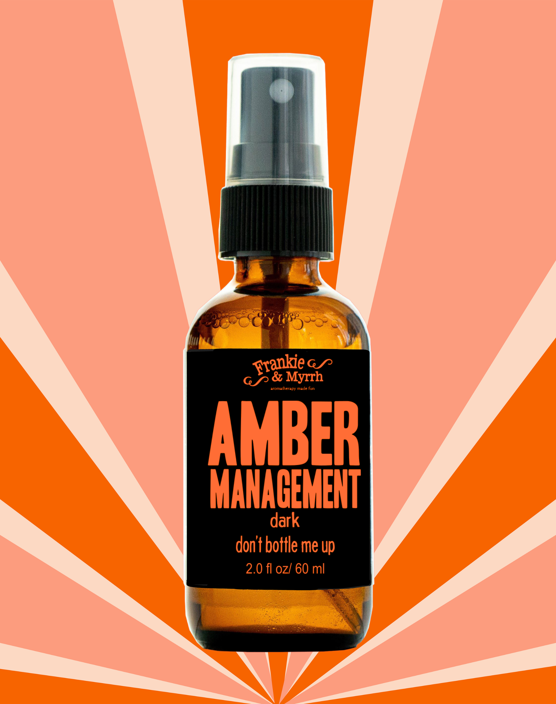 Amber Management Aromatherapy Spray smells like Amber and Patchouli used for Relaxation, Stress Releif, and Anxiety