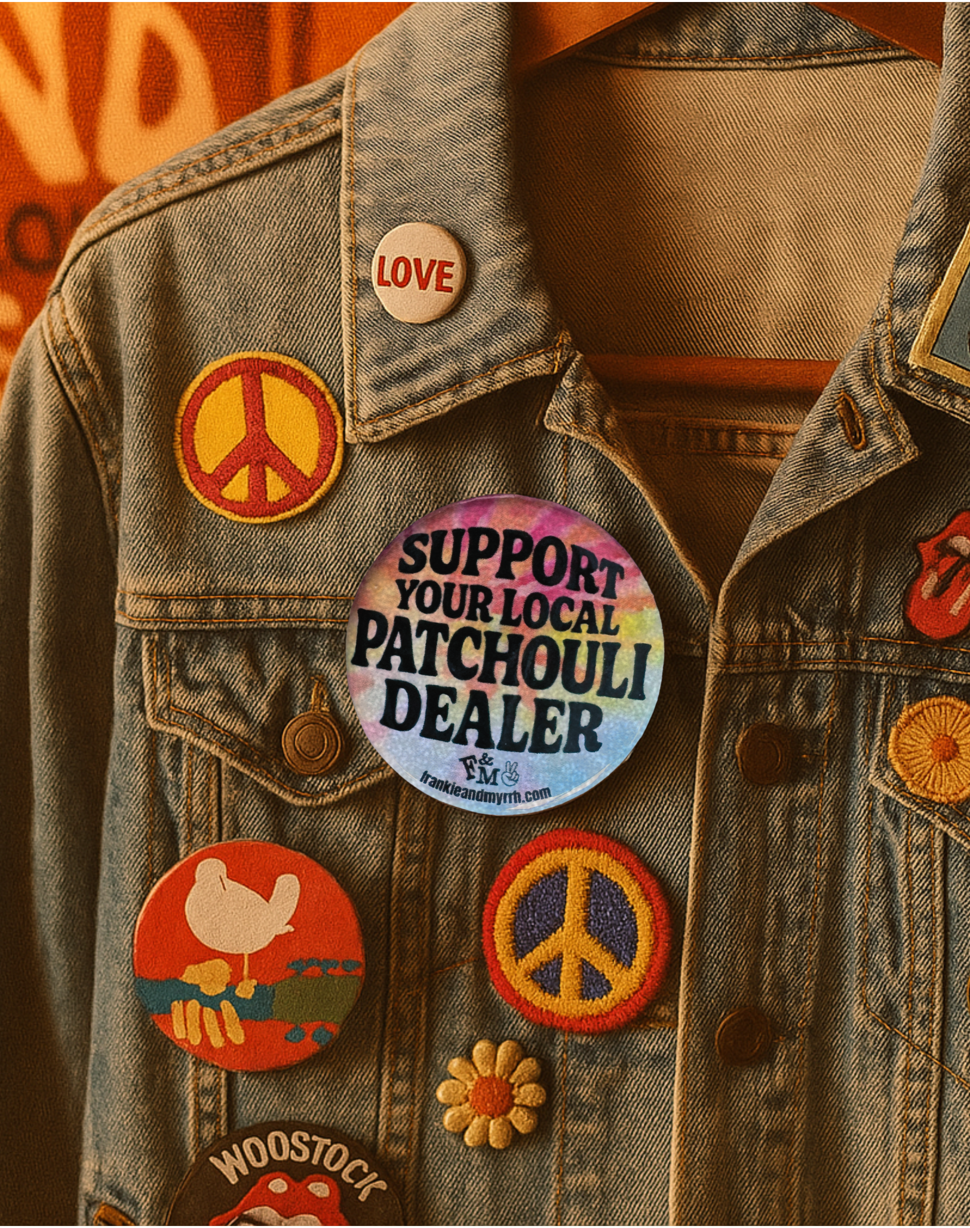 Support Your Local Patchouli Dealer Button