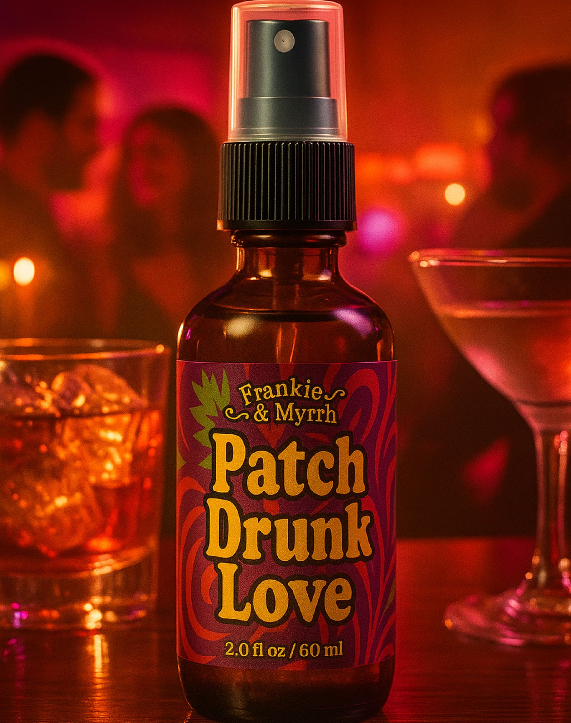 Patch Drunk Love | A Patchouli-Old-Fashioned Spray | Frankie and Myrrh