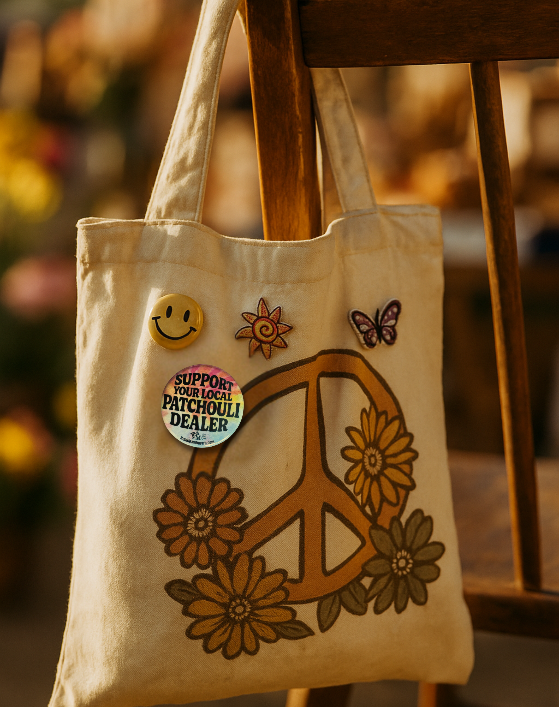 Support Your Local Patchouli Dealer Button