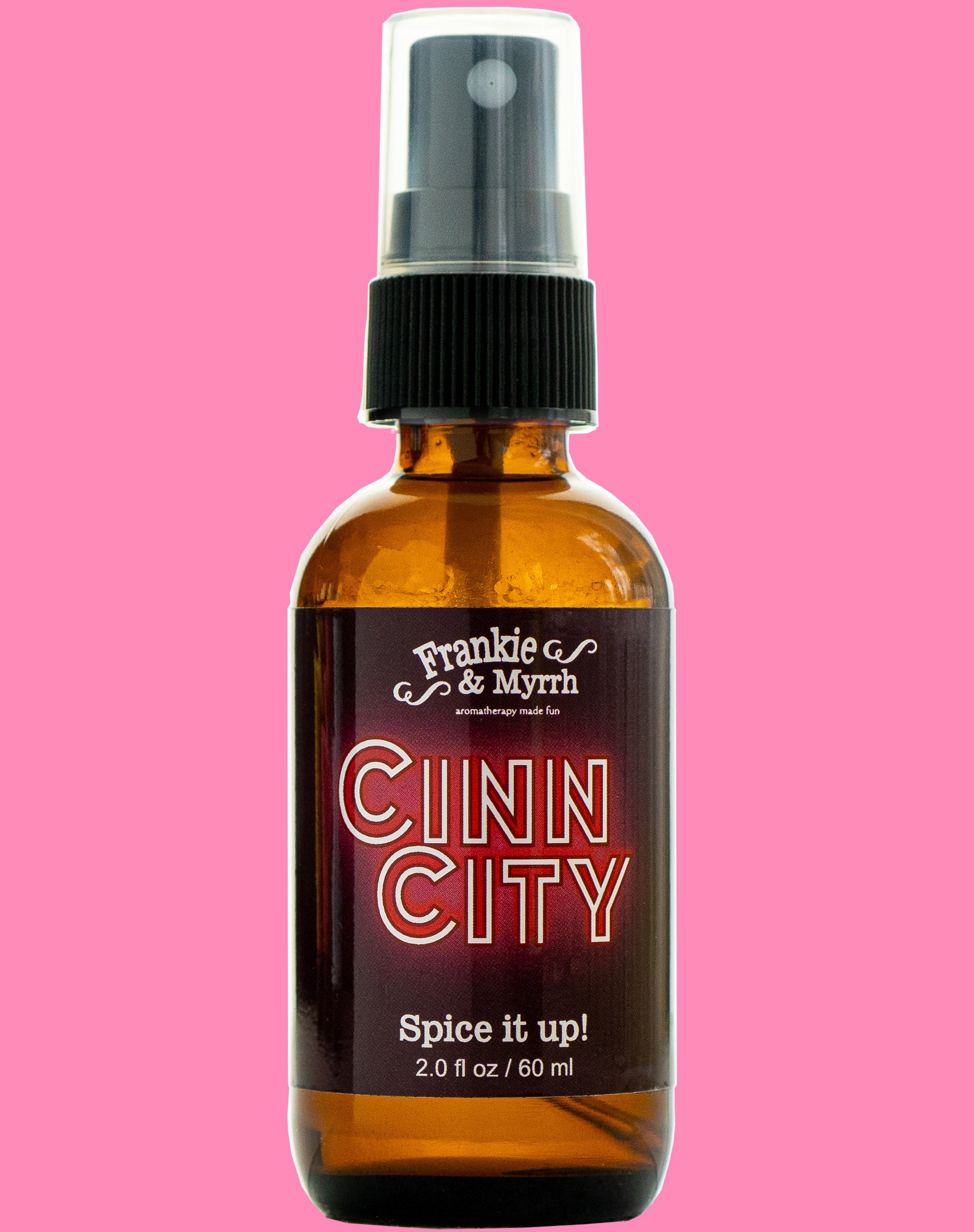 Cinn City aromatherapy spray made with Cinnamon essential oil has a spicy sweet scent, cozy home fragrance, mood booster with warm cinnamon aroma