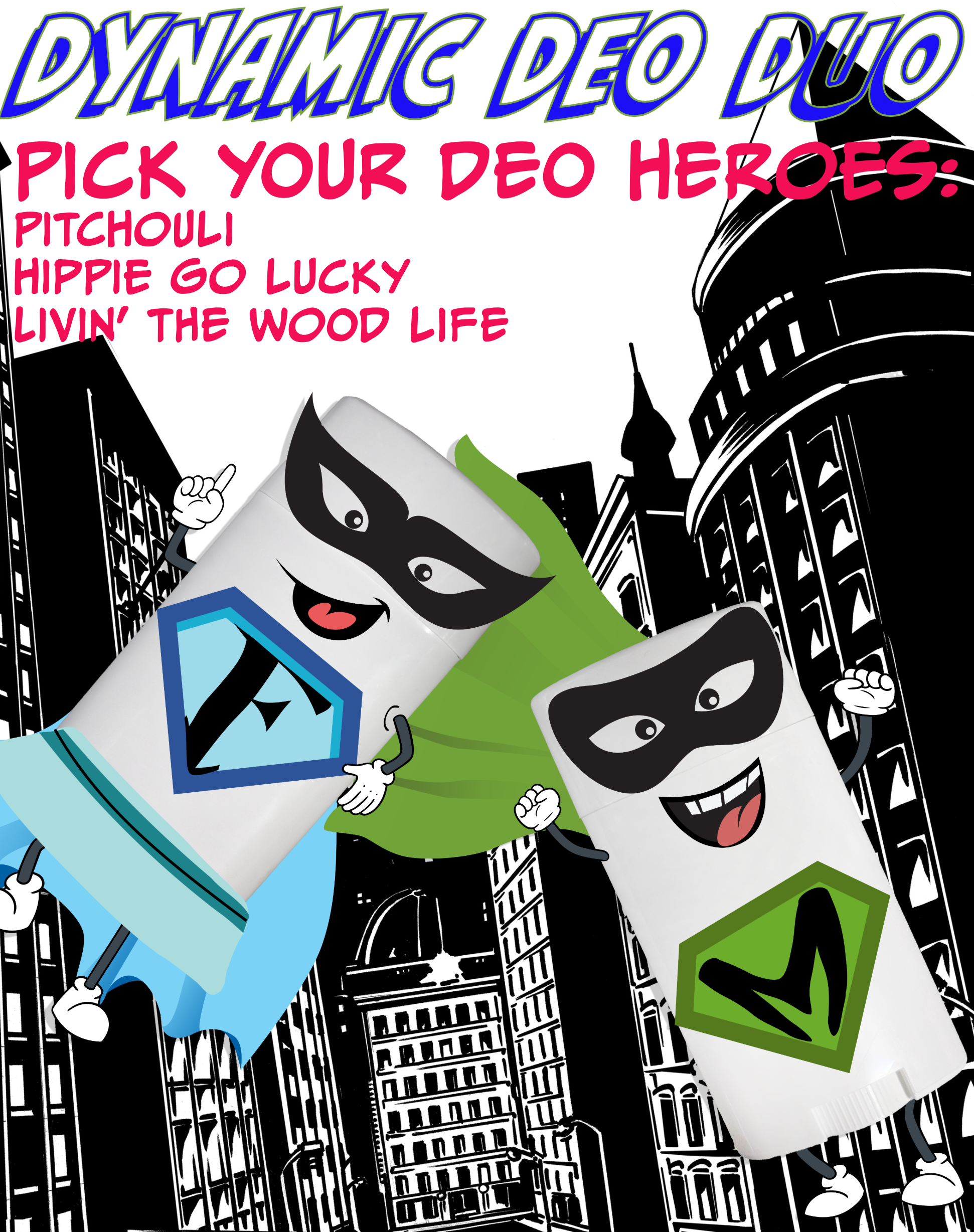 Dynamic Deo Duo Deodorant 2 Pack Bundle | Natural Deodorants