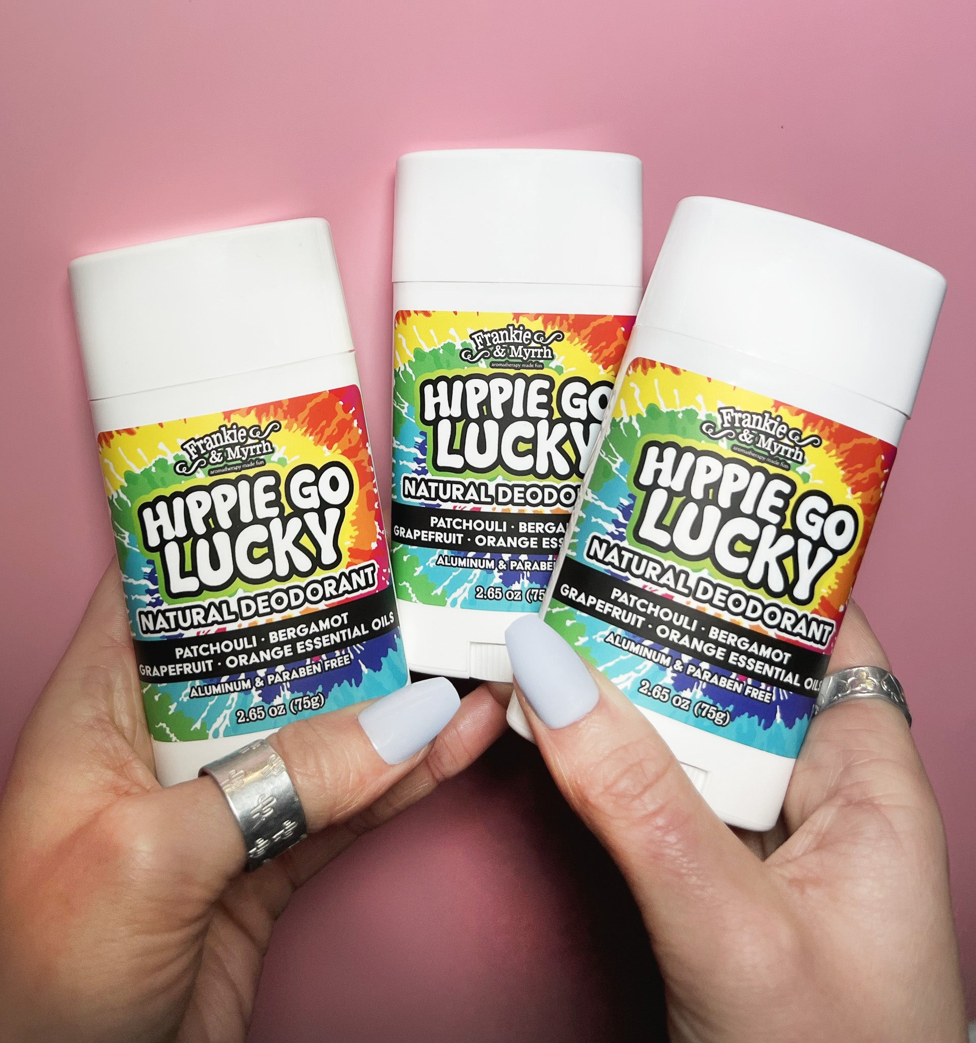 Hippie Go Lucky 3er-Pack | Natürliche Deodorants | Patchouli