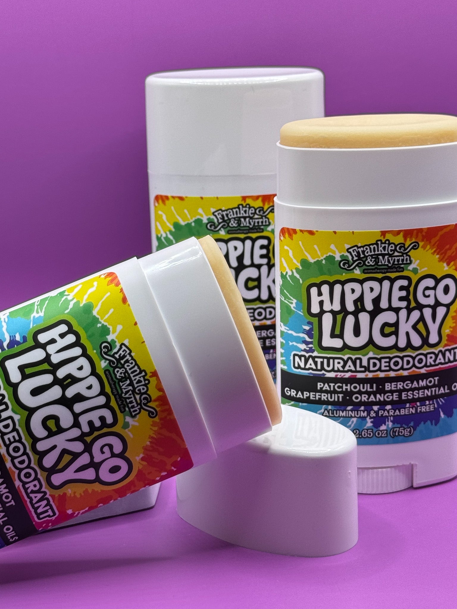 Hippie Go Lucky 3er-Pack | Natürliche Deodorants | Patchouli