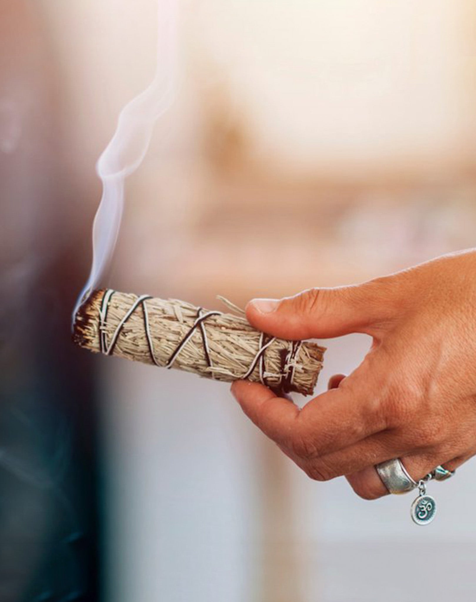 2 Pack Blue and White Sage 4" Smudge Stick