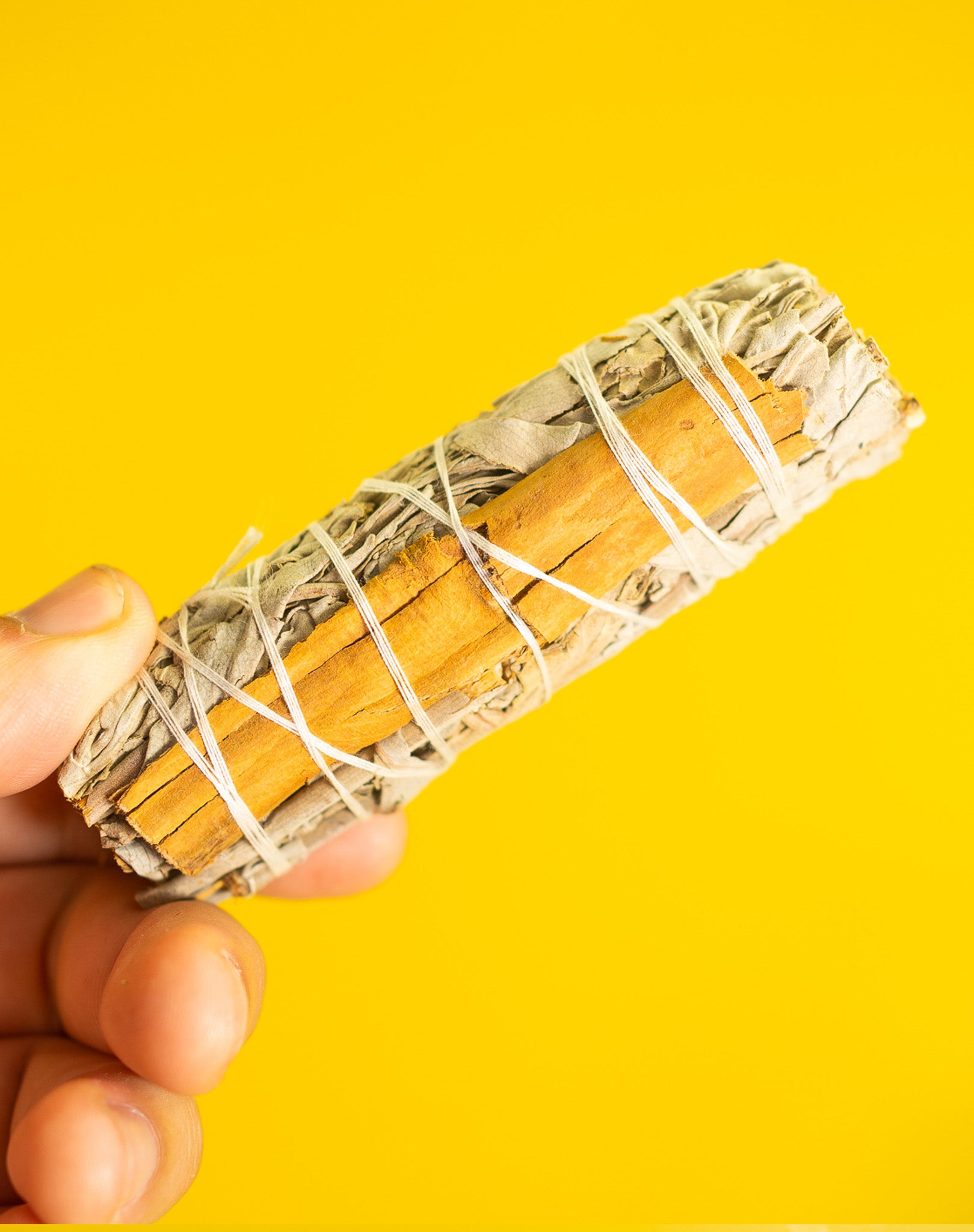 2 Pack White Sage w/ Cinnamon 4" Smudge Stick