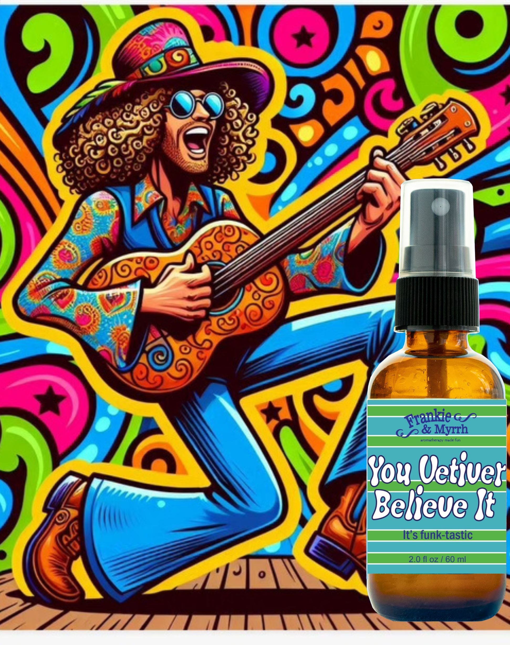 You Vetiver Believe It Aromatherapy spray smells like Patchouli and Sandalwood used for Relaxation, Stress Releif, and Anxiety