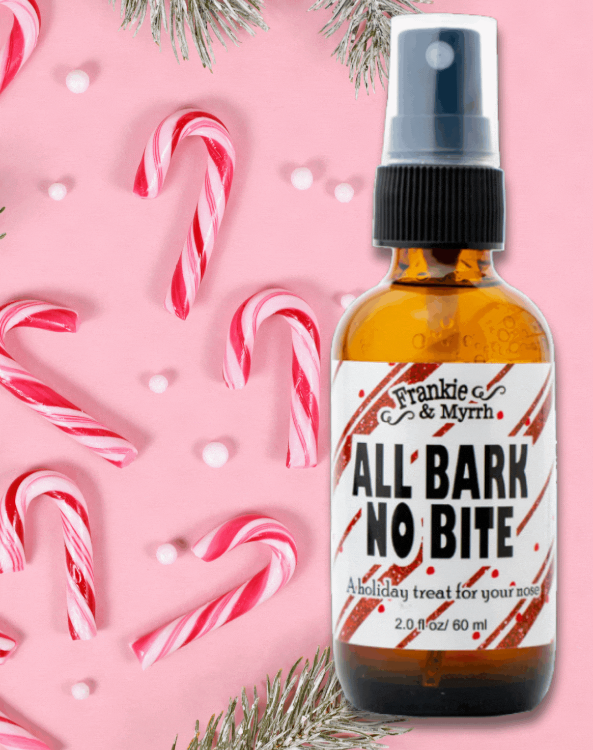 All Bark, No Bite | Peppermint Bark Holiday Spray