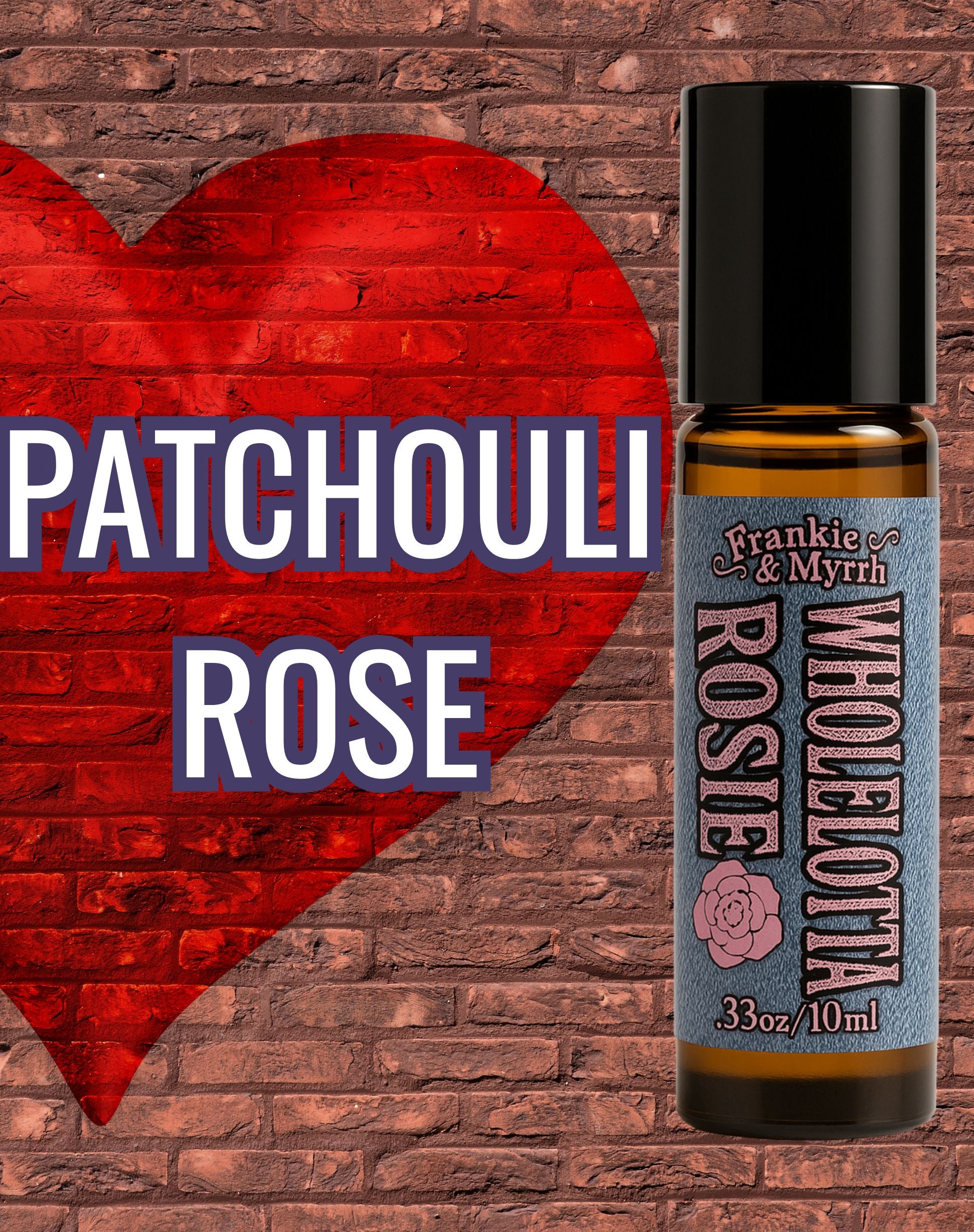 Whole Lotta Rosie | Patchouli Rose Roll-on | Frankie and Myrrh