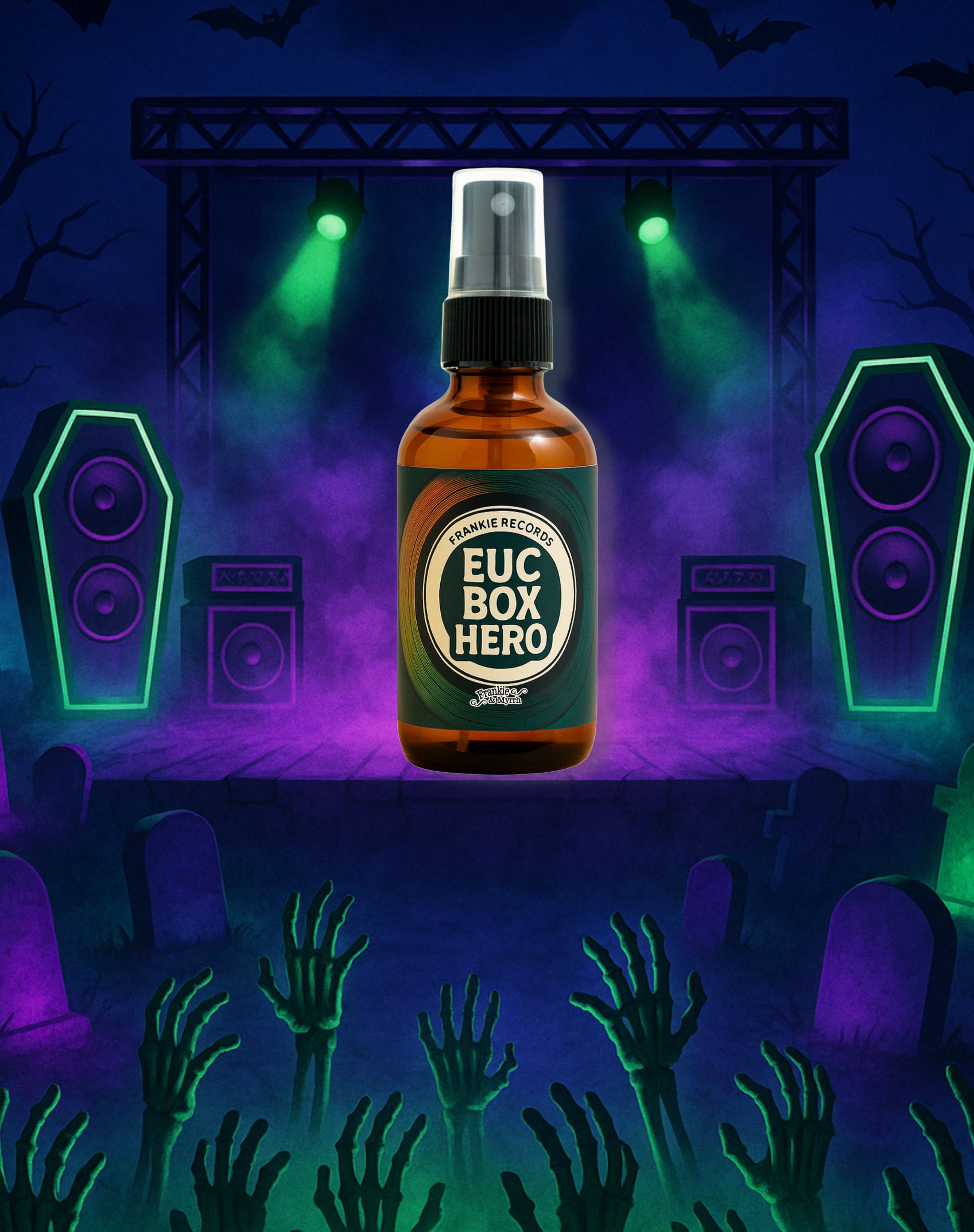 Euc Box Hero – Eucalyptus, Mint with Hints of Wood & Citrus  Aromatherapy Spray | Fresh, Deodorizing Body & Room Mist