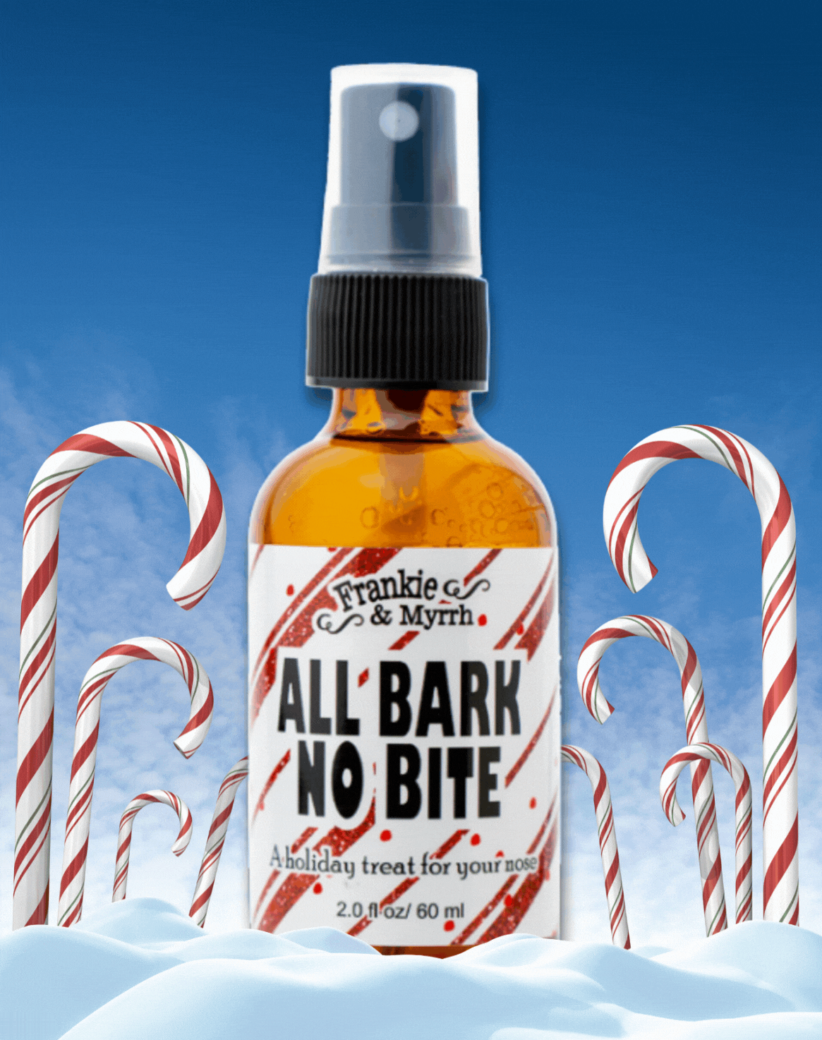 All Bark, No Bite | Peppermint Bark Holiday Spray