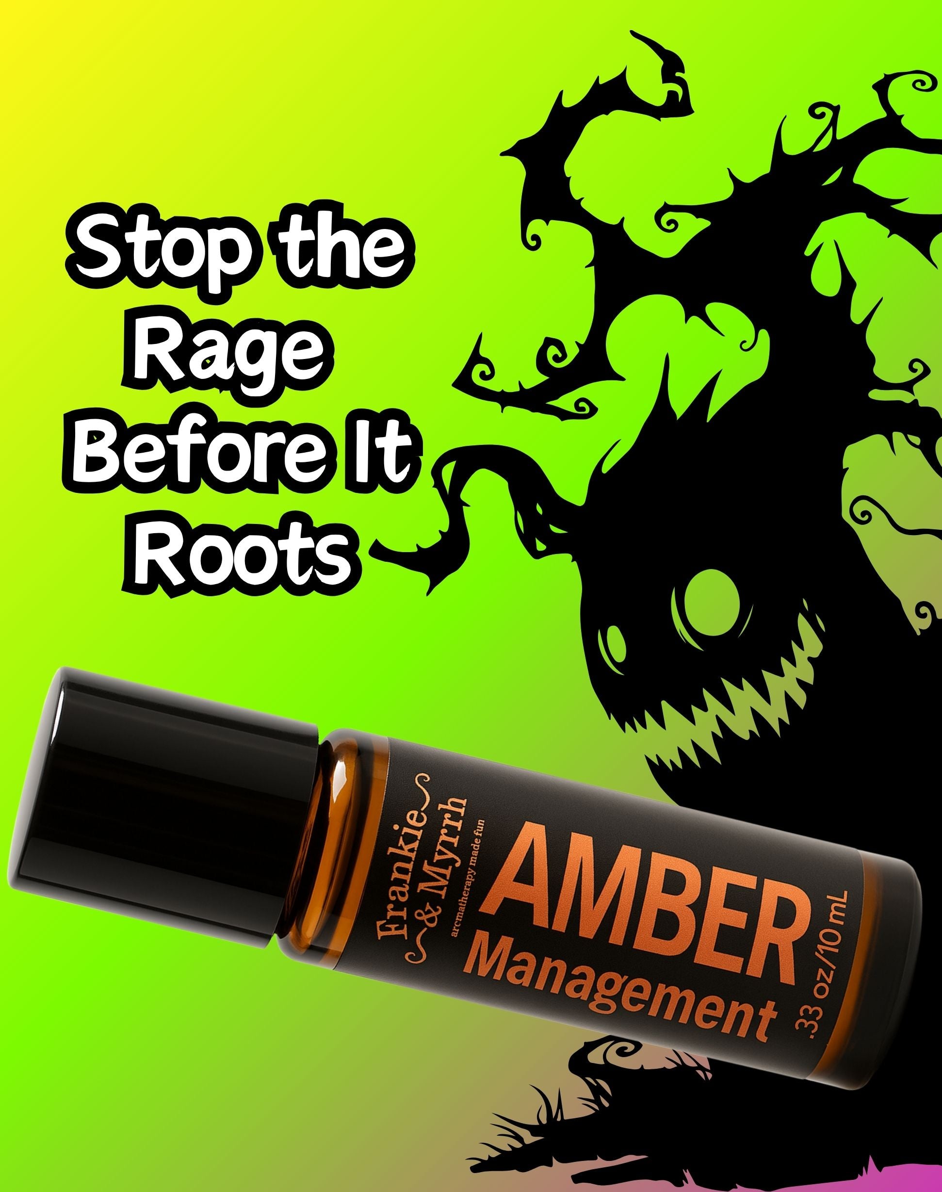 Amber Management (Dark Edition) Rollie | Patchouli, Amber, Vanilla | Aromatherapy Roll-On