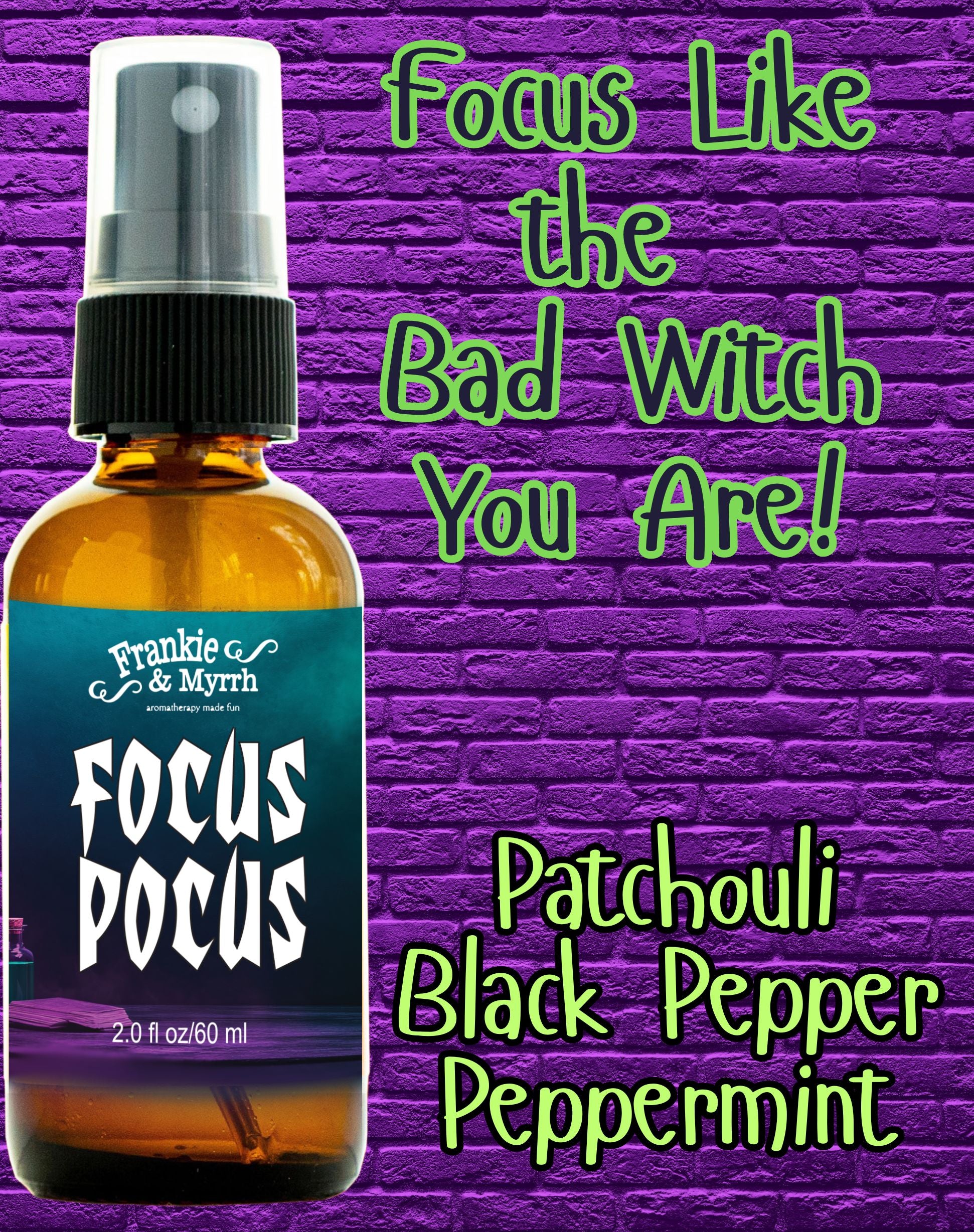 FOCUS POCUS | Potion of Patchouli & Black Pepper Spray