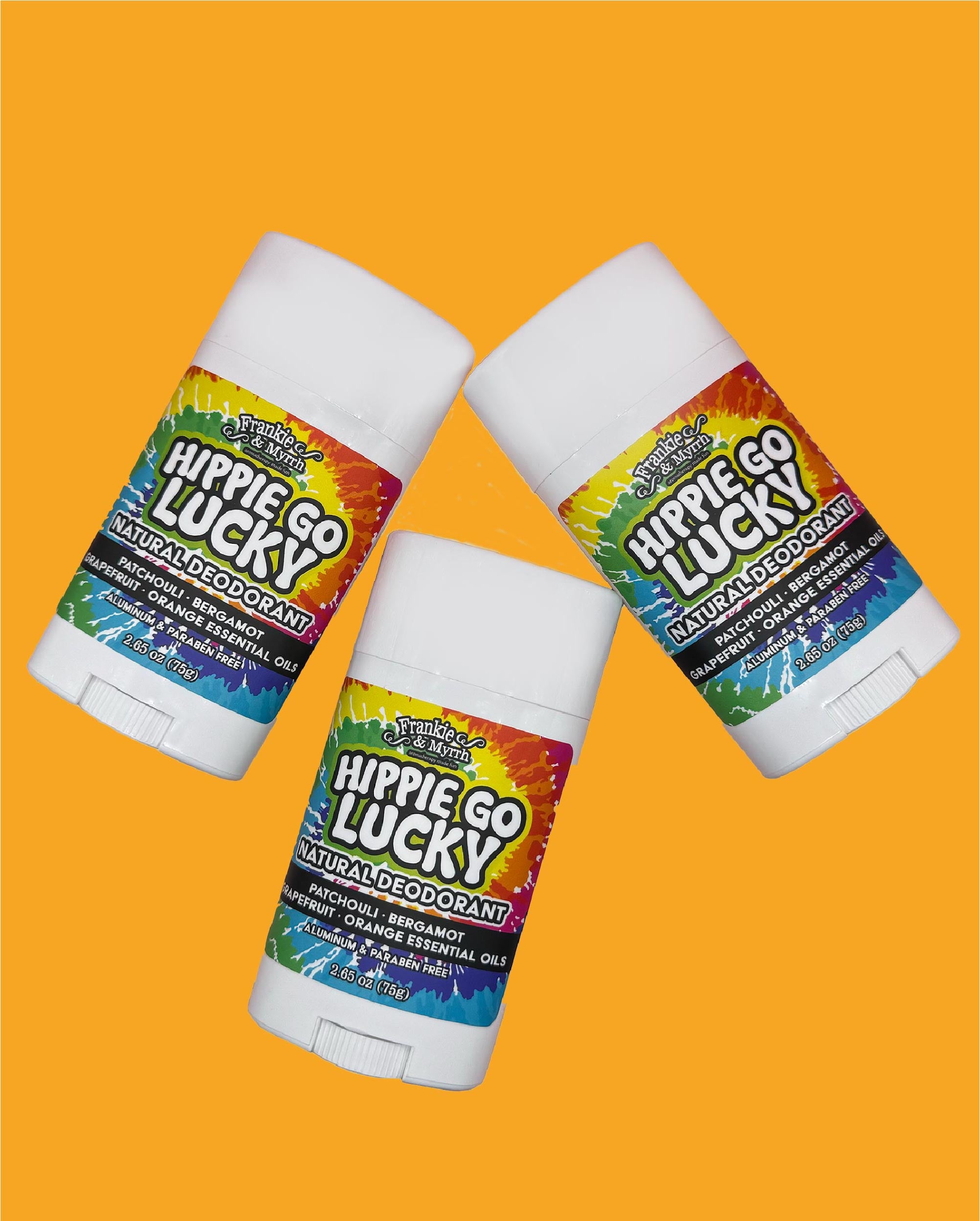Hippie Go Lucky 3 Pack | Natural Deodorants | Patchouli