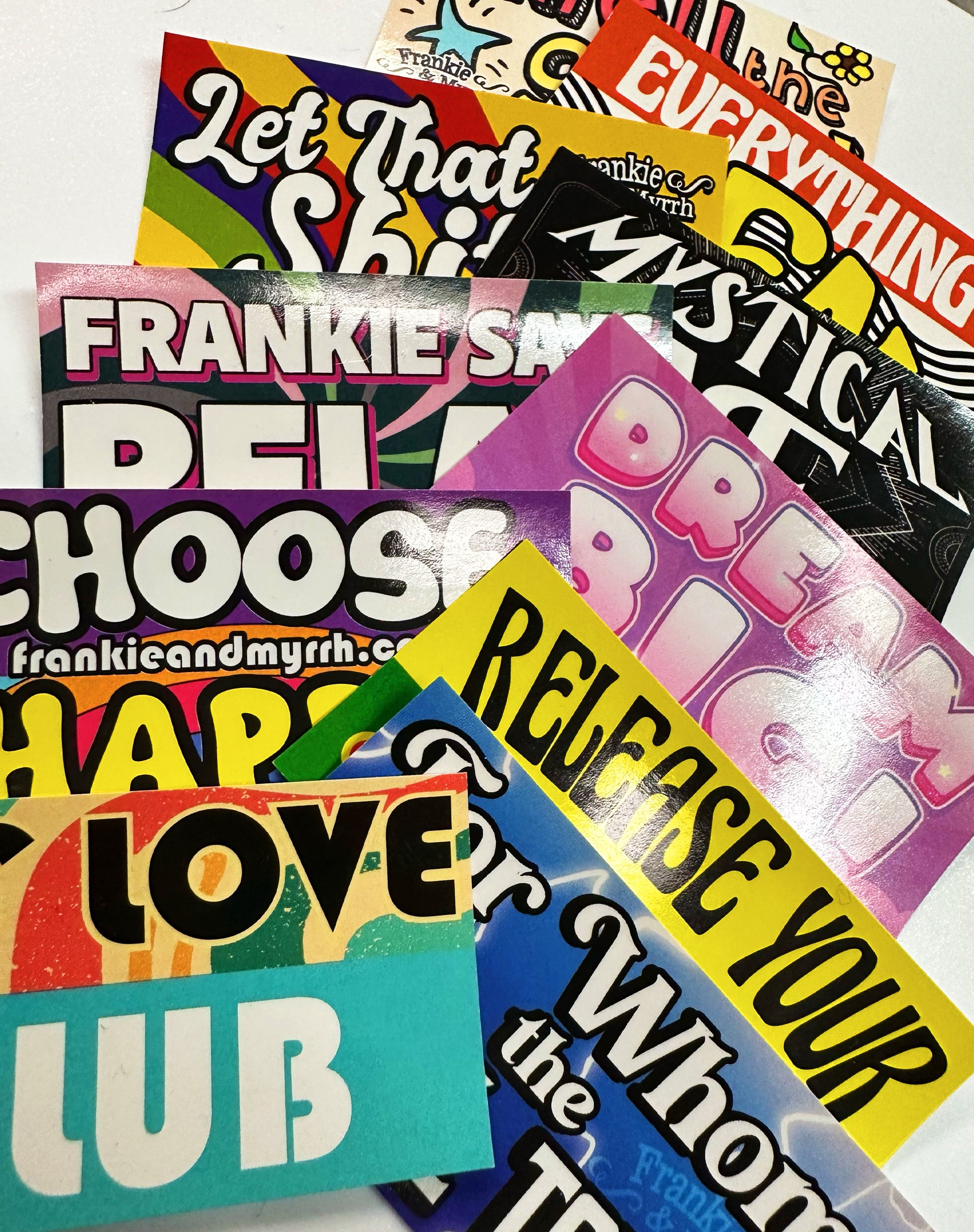 Frankie's Favorites Sticker Pack | Vibrant, Fun, & Quirky Decals for Personalizing Your Gear