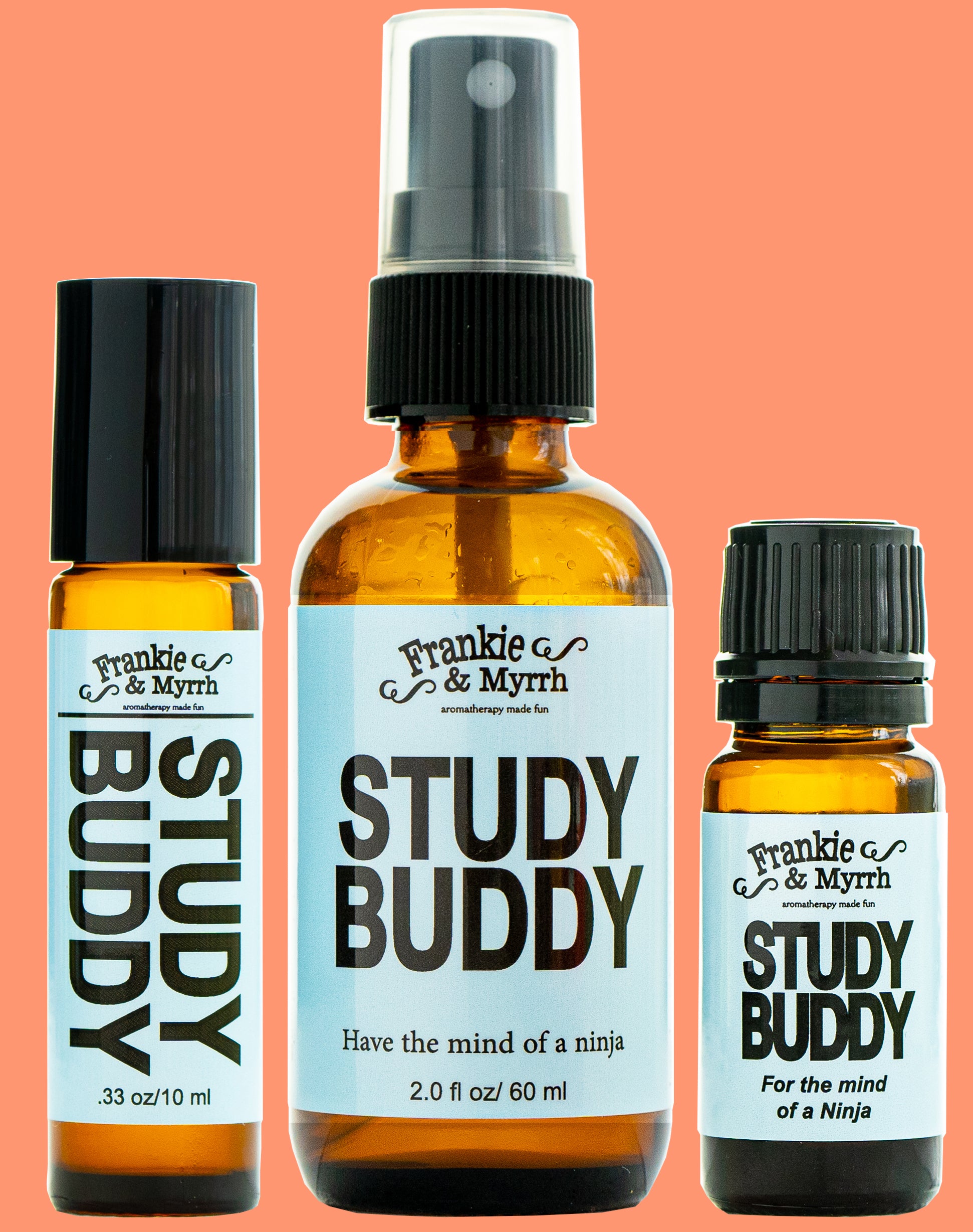Study Buddy Trio | Energizing Spray, Blend, Roll-on