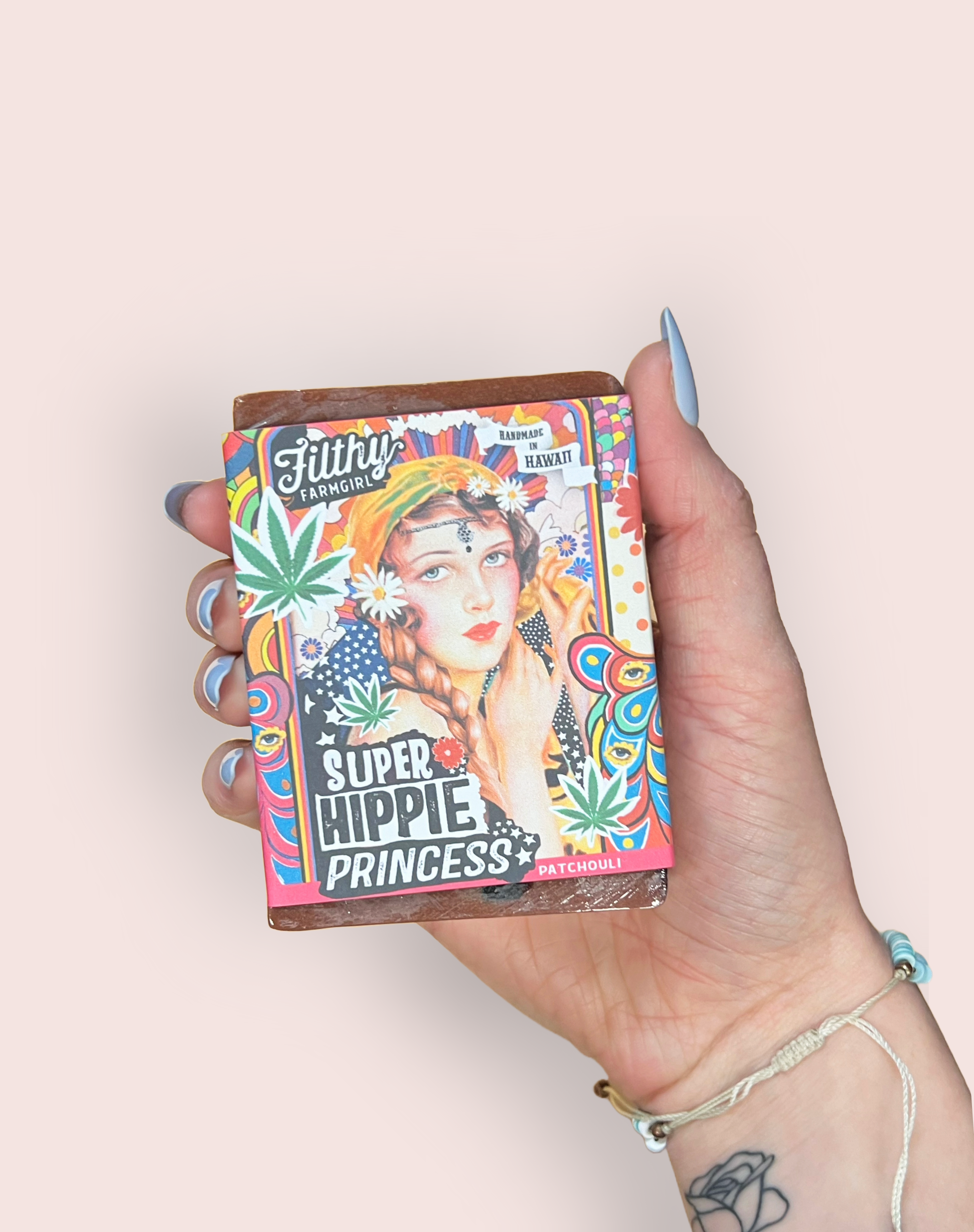 Super Hippie Princess Soap | Patchouli Cinnamon Sandalwood | Filthy Farm Girl