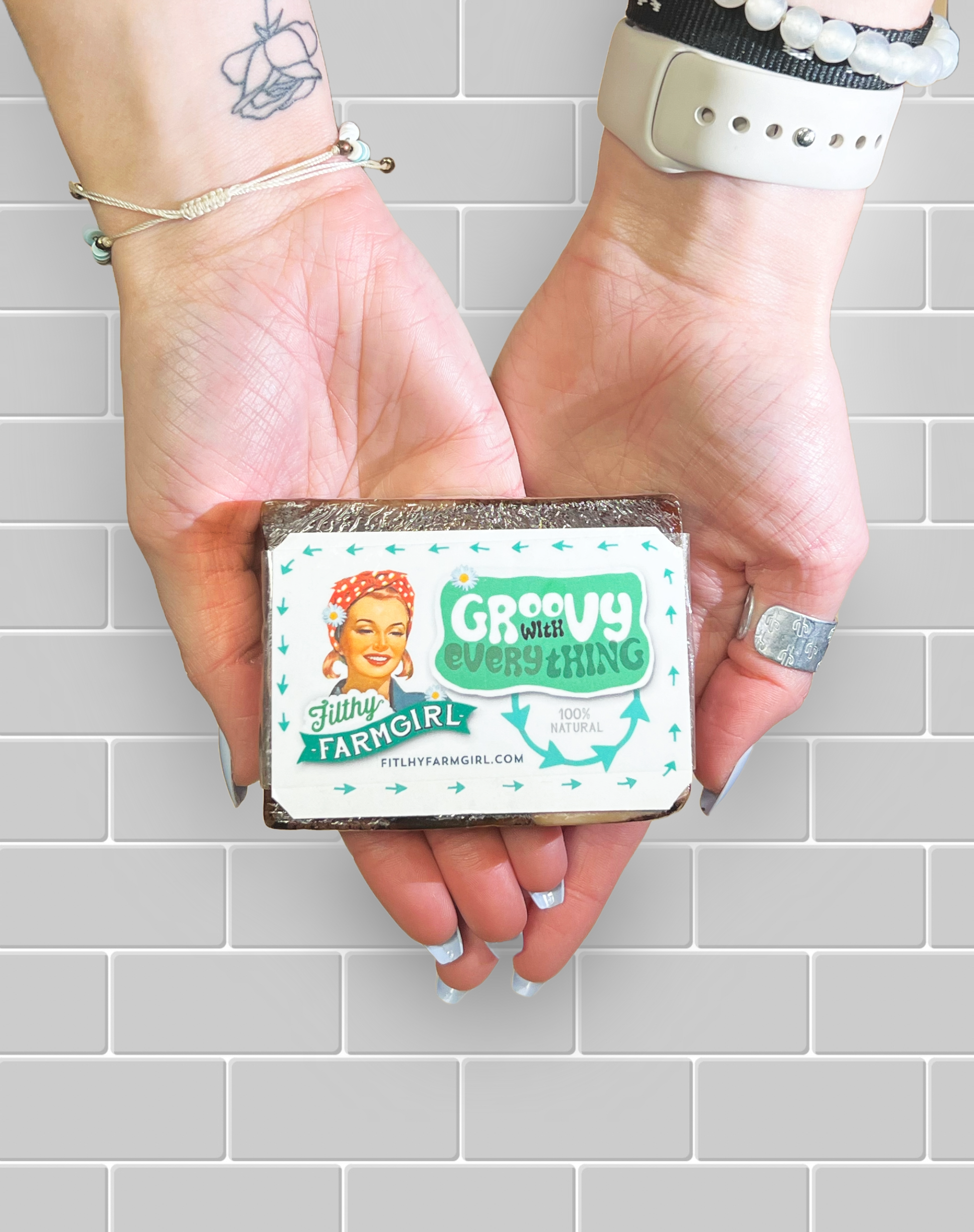 Groovy with Everything Soap | Patchouli Sandalwood | Filthy Farm Girl