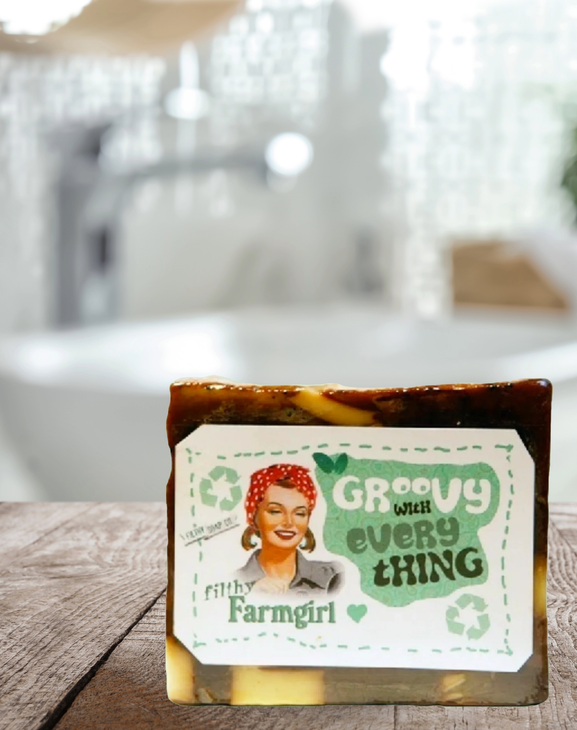 Groovy with Everything Soap | Patchouli Sandalwood | Filthy Farm Girl