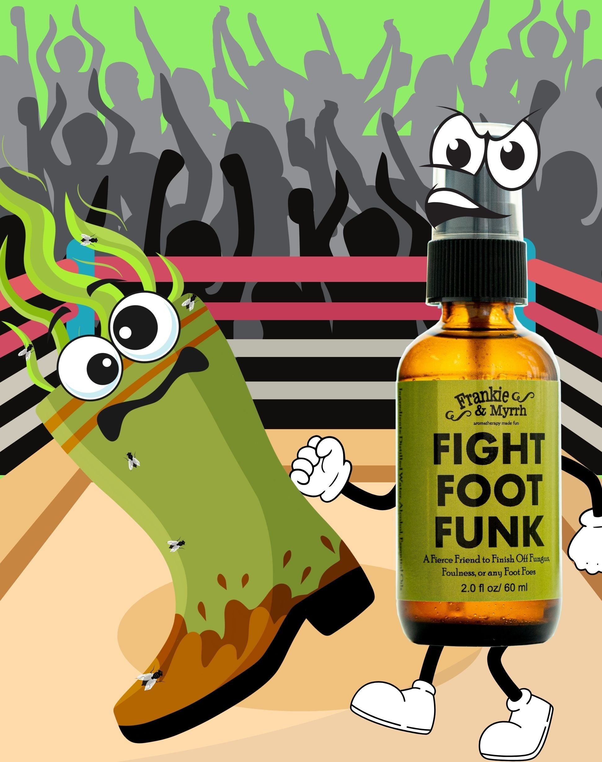 Fight Foot Funk | Tea Tree Lemongrass Peppermint Cooling Deodorizing Foot Spray