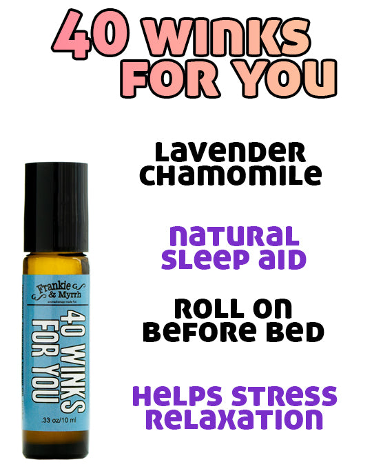 lavender chamomile essential oil roll on for skin 40 winks for you