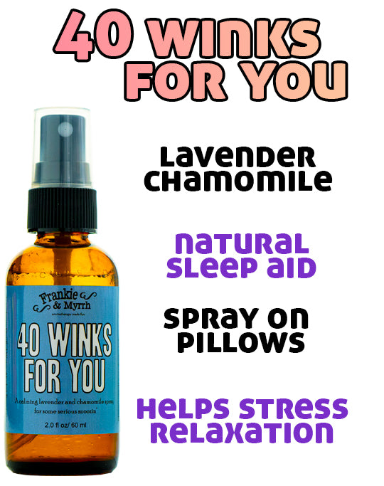 frankie and myrrh 40 winks for you chamomile lavender essential oil sleep aid spray