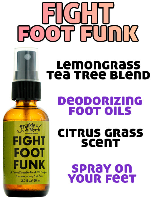 frankie and myrrh fight foot funk foot deodorizer lemongrass essential oil