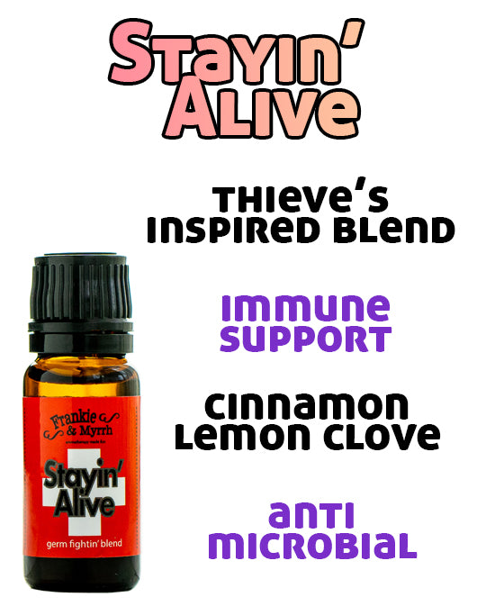 4 thieves essential oil blend stayin alive frankie and myrrh